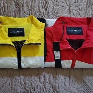 *LOT OF 2* FASHION NOVA MEN Nylon Jackets, Size XL, NwT